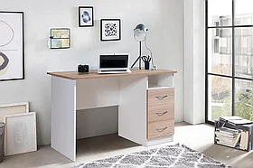 Стол письменный Альянс (белый/дуб сонома) Мебель Класс