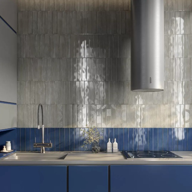 Kerama Marazzi плитка-кабанчик Мажорель серый 6x28,5х1 плитка глянцевый Керама Марацци