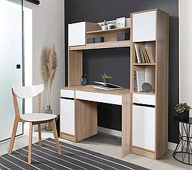 Стол Вегас 1 дуб сонома/белый Мебель Класс