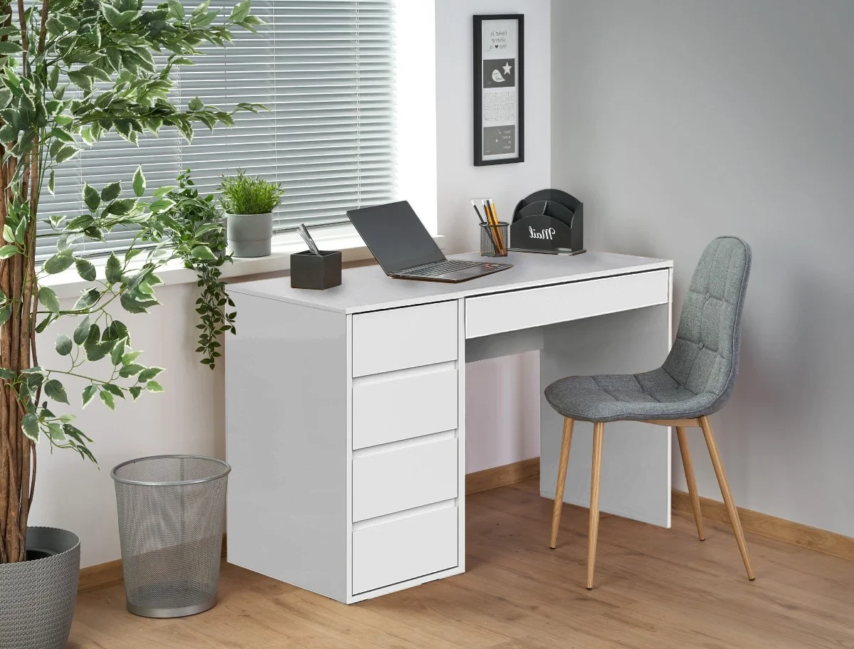 Стол компьютерный SV-Мебель К № 13 серия 2 белый глянец