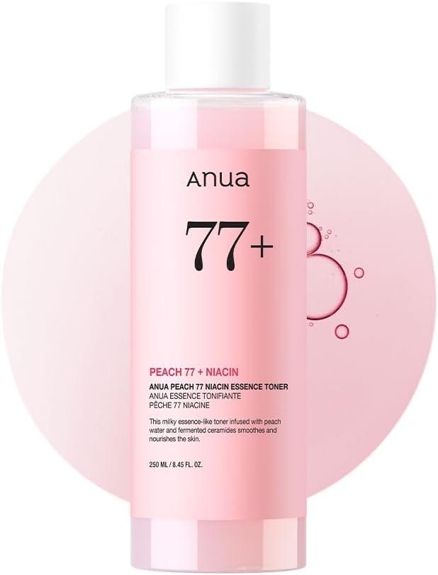 Тонер-эссенция с персиком для гладкой и сияющей кожи Anua Peach 77 Niacin Essence Toner, 250 мл