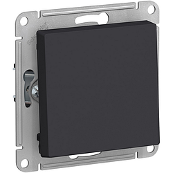 Выключатель одноклавишный (карбон) Systeme Electric AtlasDesign ATN001011