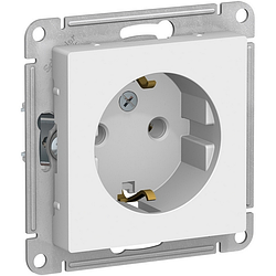 Розетка с заземлением (белый) Systeme Electric AtlasDesign ATN000143