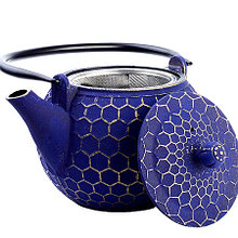 Чайник чугунный заварочный с крышкой с фильтром 1,15л 3пр чугун MB 40534