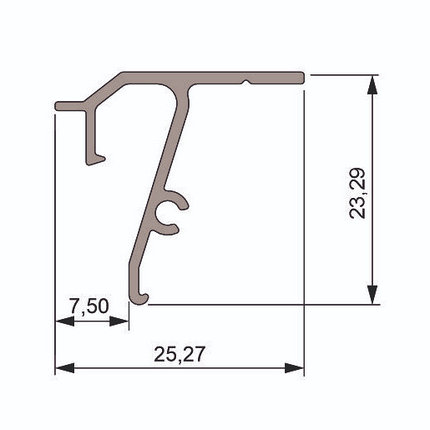 Теневой профиль DELTA, потолочный, фото 2