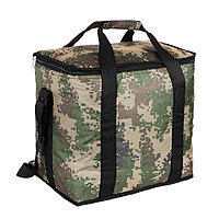 Термосумка, 32л, 600D, оксфорд, пенополиэтилен, фольга, 37х25х35см, хаки, ЯРКОЕ ЛЕТО 118-132