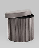 Пуф Stool Group Store Round антрацитовый складной с ящиком, фото 3