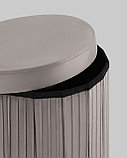 Пуф Stool Group Store Round антрацитовый складной с ящиком, фото 4