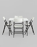 Комплект Stool Group Комплект садовой мебели из стола и стульев белый, фото 3
