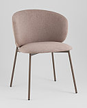 Стул Stool Group Блейз велюр бежевый, каркас бежево-серый, фото 2