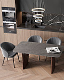 Обеденный стол Stool Group Астарта раскладной 160-240х90 керамика темная, фото 4