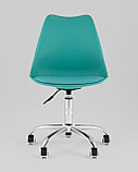 Стул офисный Stool Group BLOK SN пластиковый бирюзовый, фото 3