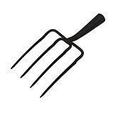 Вилы садово-огородные, 4-рогие, тулейка 40 мм, без черенка, Greengo, фото 2