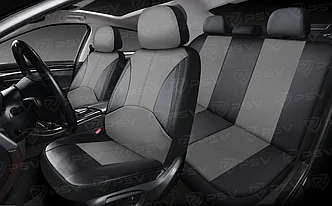Чехлы унив. для легк. авто PSV Imperial Next (Черный-Серый), экокожа
