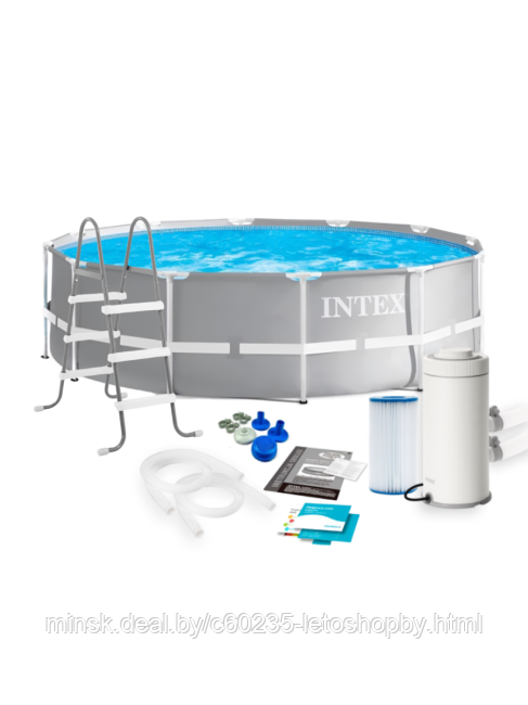 Каркасный бассейн Intex 26706 Prism Frame Pool 305*99 см с лестницей