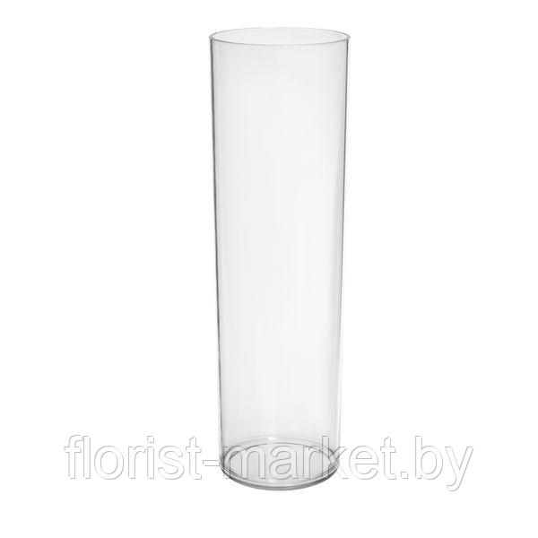 Акриловая ваза для цветов, круглая, D12 см/H40 см