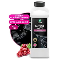 092 Полироль-очиститель пластика Grass «Polyrole matte» КОНЦЕНТРАТ Матовый блеск (1 л) ВИНОГРАД