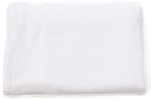 Полотенце махровое, 70х130, гладкокрашеное БАРКАС ТЕКС, модель горох, цвет белый /УЗБЕКИСТАН/