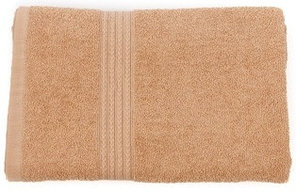 Полотенце махровое, 70х130, гладкокрашеное БАРКАС ТЕКС, модель косичка, цвет бежевый /УЗБЕКИСТАН/