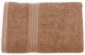 Полотенце махровое, 70х130, гладкокрашеное БАРКАС ТЕКС, модель косичка, цвет капучинно /УЗБЕКИСТАН/