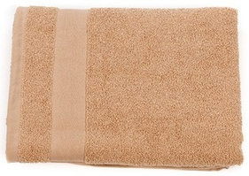 Полотенце махровое, 70х130, гладкокрашеное БАРКАС ТЕКС, модель глад, цвет бежевый /УЗБЕКИСТАН/