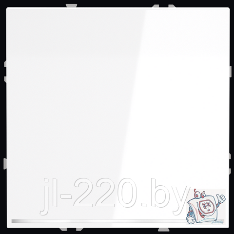 Выключатель встраиваемый VOLTUM S70, одноклавишный, с подсветкой, 10А, глянцевый, белый