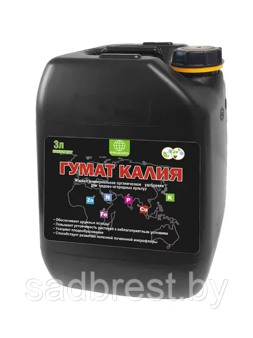 Удобрение Универсальное Гумат калия канистра 3 л