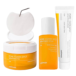 Набор  для выравнивания тона и рельефа кожи Pore+Dark Spot Brightening (пэды. сыворотка, крем)
