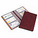 Визитница настольная Attache "Вива" на 72 визитки, 3 ряда, бордо, фото 2