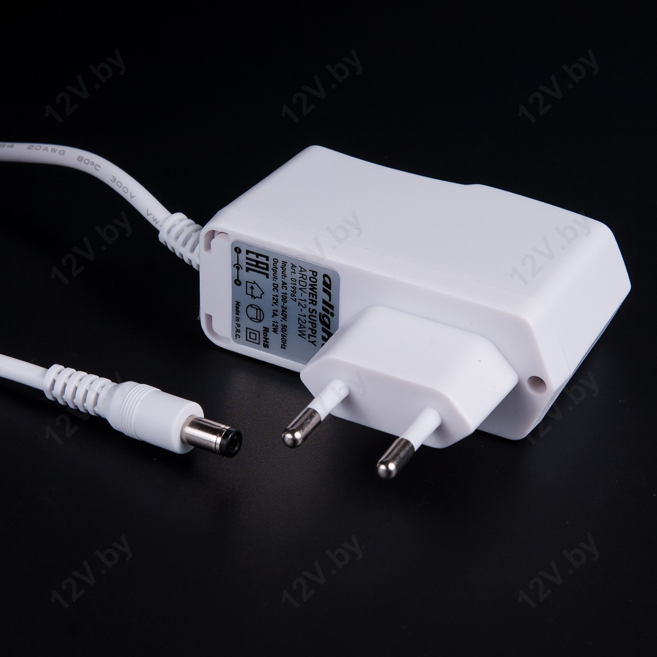 Блок питания сетевой ARDV-12-12AW (12W, 12V, 1A, IP20, Белый) [L]
