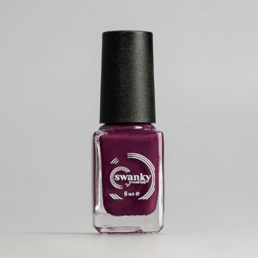 Swanky Stamping, Лак для стемпинга S33 - Винный (6 мл)