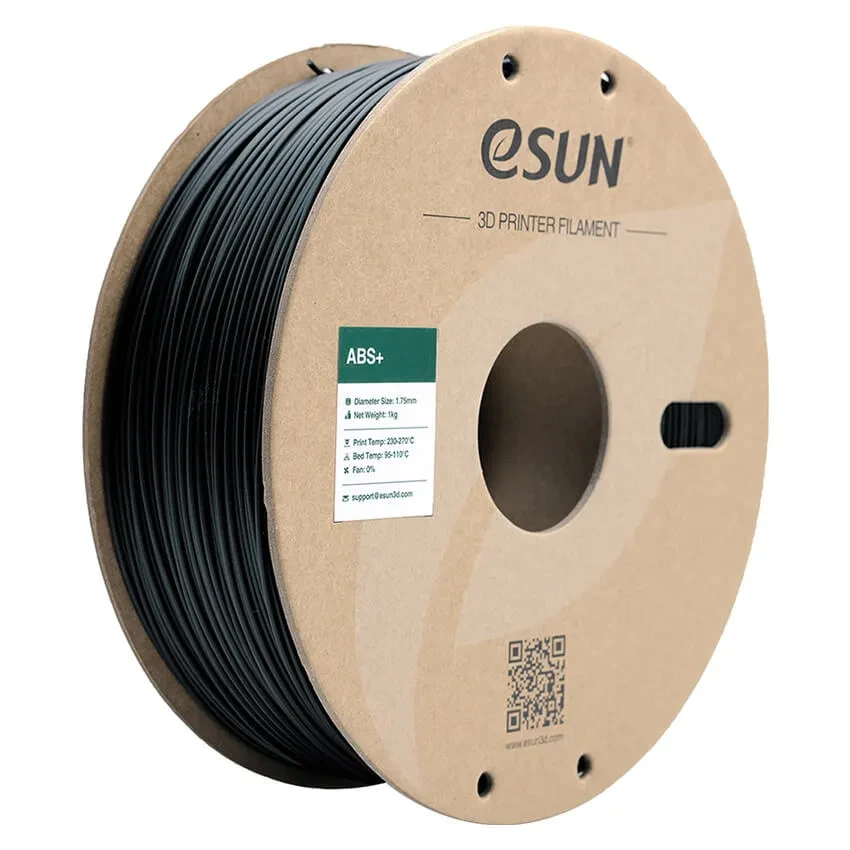 Катушка ABS+ пластика ESUN 1.75 мм 1кг., черная (ABS+175B1P1)