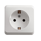 Розетка 1-м ОП 16A, с/з б/ш, белый, Этюд  (PA16-003B), фото 2