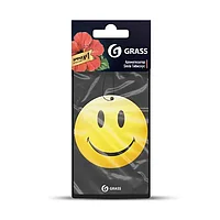 Картонный ароматизатор GRASS "Смайл" (гибискус)