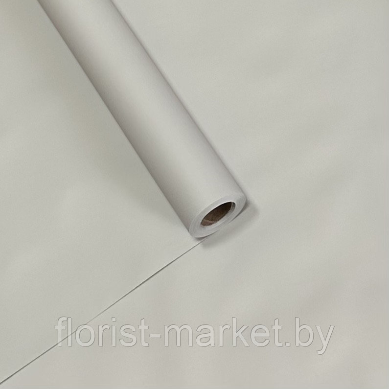 Пленка "ЛУЧШАЯ", 50 мкм, матовая, 50 см*30 м, слоновая кость (серый подтон)