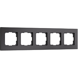 Рамка на 5 постов (черный) Werkel W0053108