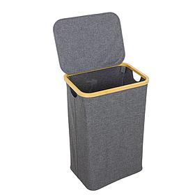 Корзина для белья JOY HOME 72 л серая 15202