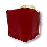 Женский кошелёк «Поцелуй»: вместительный и стильный (тёмно-красный), фото 7