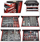 Тележка инструментальная 7-ми полочная PA-1141217  (черная)с пласт защитой корпуса+тележки, фото 2