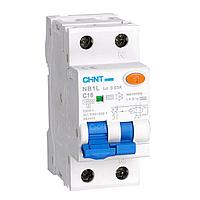 Дифавтомат АВДТ CHINT NB1L 1P+N C16 30mA AC 10кА (36мм)