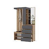 Прихожая ХЕЛЕН ПР-01 (Дуб Крафт золотой/ Графит) Стендмебель, фото 2