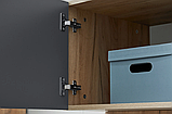 Прихожая РОДЖИНА (Дуб Крафт золотой/ Графит) МиФ, фото 8