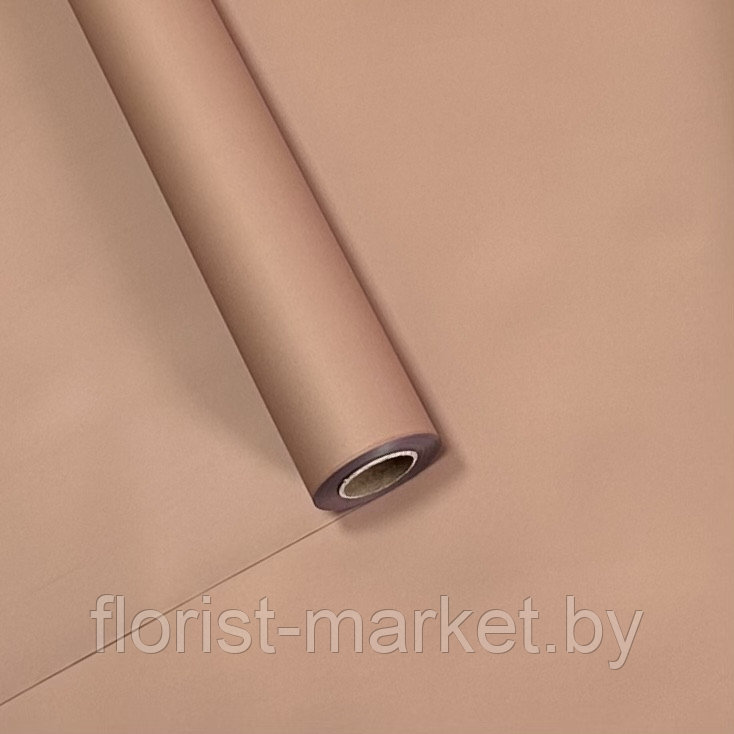 Пленка "ЛУЧШАЯ", 50 мкм, матовая, 50 см*30 м, мокко