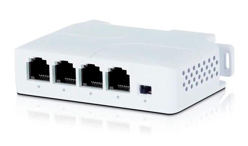 Разветвитель RJ45 (повторитель, удлинитель, ретранслятор, расширитель) POE портов 1х3 до 100 Мбит/с, для