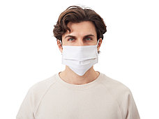 Маска для лица многоразовая из хлопка, белый, фото 2