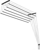 Сушилка для белья Comfort Alumin Group Потолочная 5 прутьев Black Diamond 200 см (алюминий)