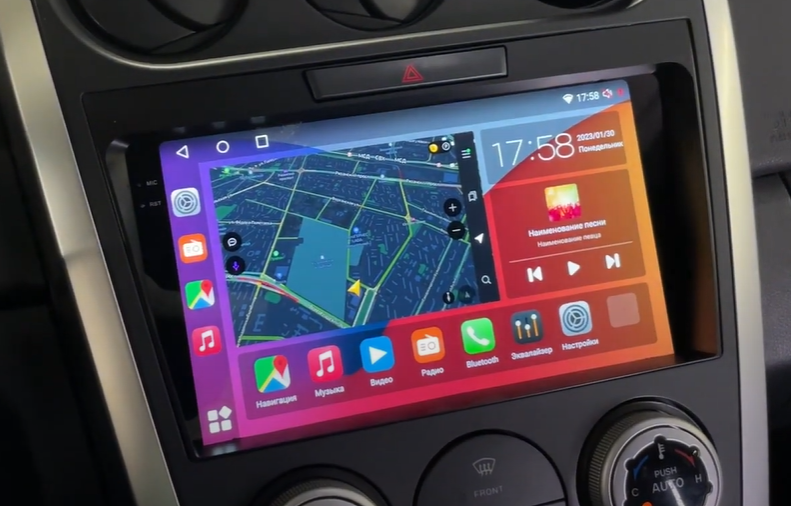 Штатная магнитола Parafar для Mazda CX-7 2008-2012 поддержка BOSE на Android 13 +4G модем (4/64gb)