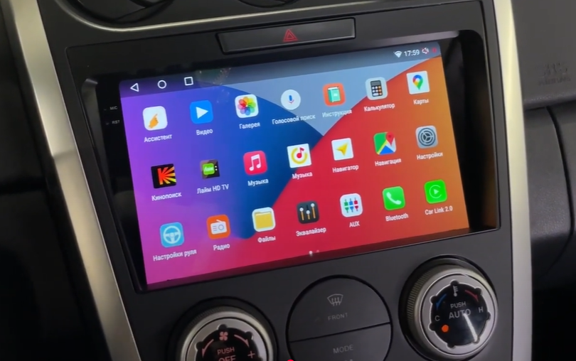 Штатная магнитола Parafar 4G/LTE для Mazda CX-7 I 2006-2012 поддержка BOSE на Android 13 (2/32Gb + 4G)