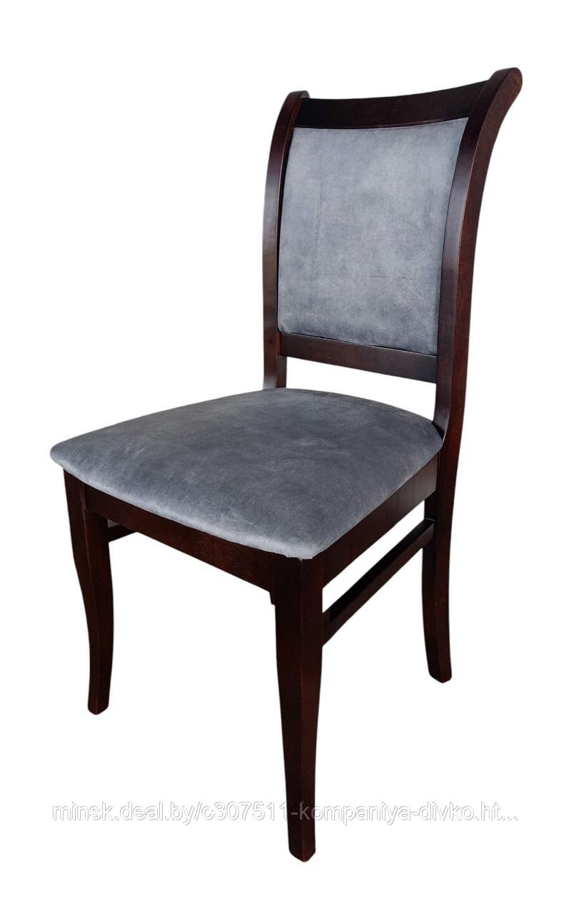 Стул МДК-265 Орех Серый велюр