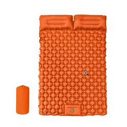 Туристический матрас двухместный SLEEPING PAD 123х190х8см со встроенным насосом и подушкой